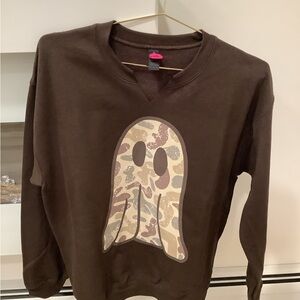 Camouflage Ghost Graphic Sweatshirt